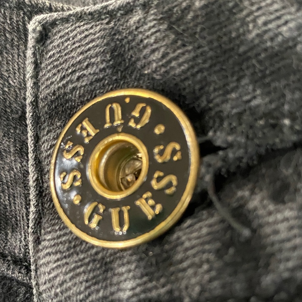 Guess Dark Denim Jeans with Gold Pocket Detail - Picture 7 of 10